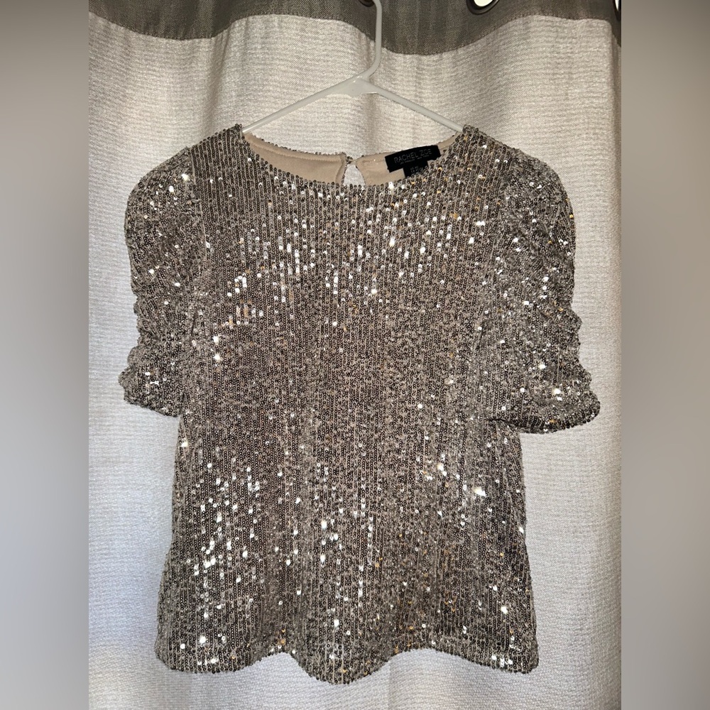 Sparkly Champagne Top